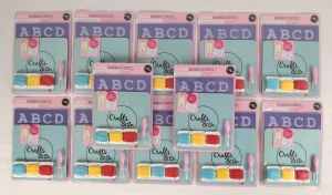 Lot de 12 Kits de démarrage de broderie crafts & co.