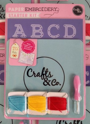 Lot de 12 Kits de démarrage de broderie crafts & co.