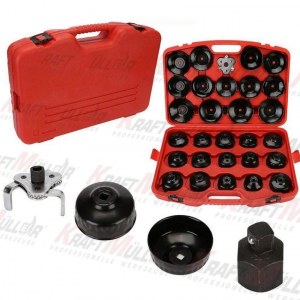 KRAFTMULLER Coffret de cloches pour filtre à huile, 30 pcs