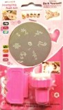 KITS NAIL ART TAMPON RACLETTE PLAQUE DECORATION ONGLES