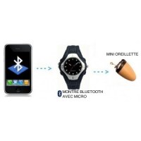 KIT MONTRE BLUETOOTH AVEC OREILLETTE ESPION