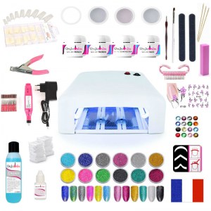 Stock produits pour ongles, gels, vernis, lampes