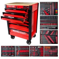 SERVANTE D'ATELIER AVEC PLAN DE TRAVAIL EN BOIS KM-1664