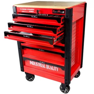 SERVANTE D'ATELIER AVEC PLAN DE TRAVAIL EN BOIS KM-1664