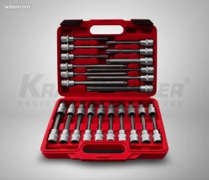 COFFRET DE DOUILLES TORX LONGUES 1/2" KM-1686