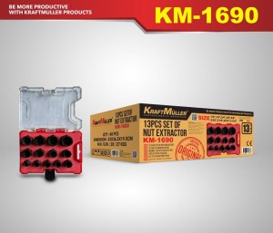 COFFRET 13 PCS EXTRACTEURS D ECROUS KRAFTMULLER KM-1690