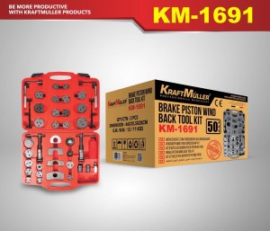 KIT D'OUTILS 50 PCS POUR REMONTAGE DE PISTON DE FREIN KM-1691