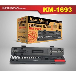 OUTIL POUR COURROIE SERPENTINE BELT TOOL 15PCS KM-1693