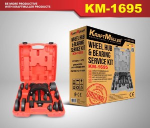 KIT COMPLET POUR EXTRACTION ET INSTALLATION DE MOYEUX ET ROULEMENTS DE ROUE KM-1695