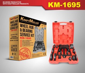 KIT COMPLET POUR EXTRACTION ET INSTALLATION DE MOYEUX ET ROULEMENTS DE ROUE KM-1695