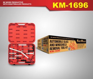 KIT DE 14 OUTILS POUR DEMONTAGE DE VITRES,PARE-BRISE ET JOINTS.KM-1696