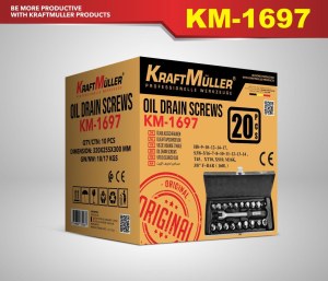 COFFRET DE 20 VIS DE VIDANGE D HUILE KM-1697