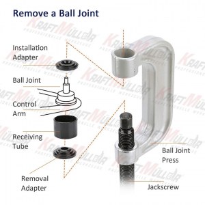 KRAFTMULLER,kit d'outils de retrait de presse à rotule et de join en U