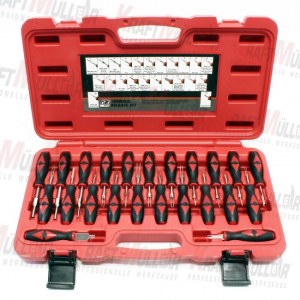 KRAFTMULLER, Jeu universel Extracteur de pins Cosses ISO Auto 23pcs