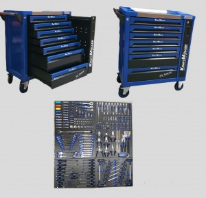 Servante 7/6 540PCS KraftMulle Racing orange avec plateau en EVA