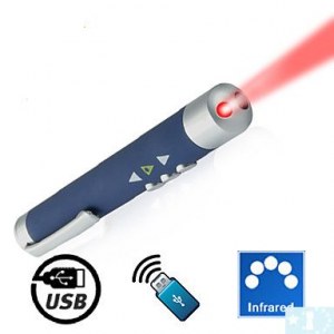 Pointeur laser + récepteur sans fil (édition de contrôle page)