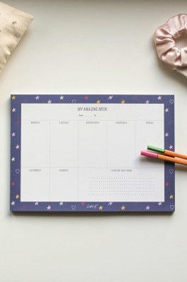 [DESTOCKAGE] Weekly Planner - Bloc note papier (50 feuilles)