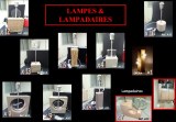 Lot de 103 lampes de créateur + d’abats jour (105)