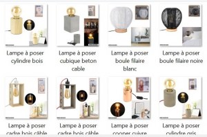 Décoration, tables, luminaire et rangements