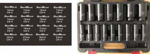 KRAFTMULLER 16PCS SOCKET/ DOUILLE MATERIEL CRV