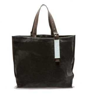 Grand cabas super beau en toile de coton et détails en cuir