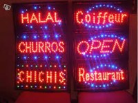 Enseigne lumineuse led ouvert pizza