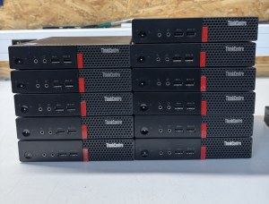 Lot de 10 mini–PC Lenovo ThinkCenter Intel i5-7400T CPU @ 2.40GHz RAM 8GO DD SSD 240 Go