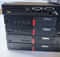 Lot de 10 mini–PC Lenovo ThinkCenter Intel i5-7400T CPU @ 2.40GHz RAM 8GO DD SSD 240 Go