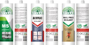 Cartouches de Mastics silicone - Acrylique - Colle