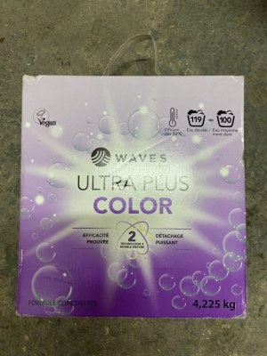 DESTOCKAGE : LESSIVE CONCENTRÉE WAVES ULTRA PLUS COLOR – 1 932 PIÈCES