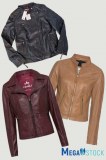 Vestes en cuir pour femmes de marques européennes, destockage