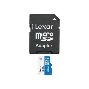 LEXAR Carte Micro-SDHC 32 Go Class 10 300X avec adaptateur / lecteur de carte