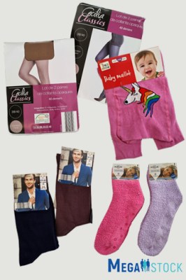 LIDL mix de chaussettes et collants, destockage per kg
