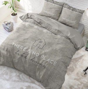 "Like Home" Set 2/3 pcs Parure de Lit 100% Coton Housse de Couette+Taie d'Oreiller 140...
