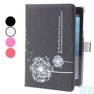 Motif de pissenlit en cuir PU Case avec support pour iPad mini