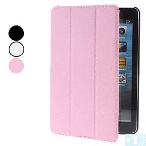 Plié étui en cuir PU design avec support pour iPad mini
