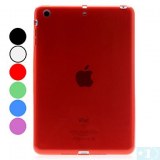 Etui Souple en TPU Transparent pour iPad Mini- Rouge, bleu ciel