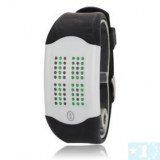 Fashion Soft Silicone 60 Bright LED Wristband Touch Screen Watch