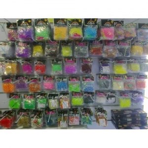 Lot de 1500 recharge Sachets de loom band vrac divers couleurs