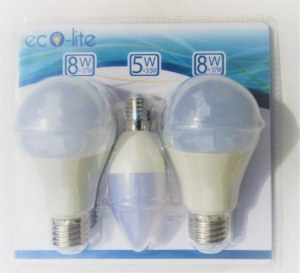 LOT DE 3 AMPOULES LED 6000K