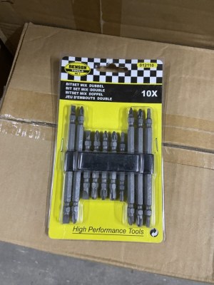 DESTOCKAGE : COFFRETS DE 10 EMBOUTS VISSEUSE BENSON – 576 PIÈCES