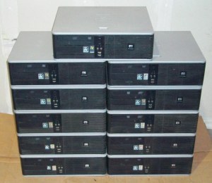 Lot de 10 unites centrales HP Compaq DC5750 AMD dual core 2.3ghz 2g 80Go