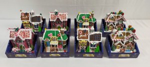 Lot de 8 Maisons / village de bonbon lumineuse Neuf