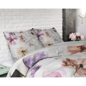"Lovely Flowers" Set 2/3 pcs Parure de Lit 100% Coton Housse de Couette+Taie d'Oreiller...