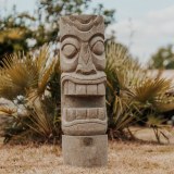 Grossiste Statue Tiki, Totem Kho Lanta, Totem bois extérieur, Totem décoratif pierre na...