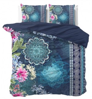 "Luna" Set 2/3 pcs Parure de Lit 100% Coton Housse de Couette+Taie d'Oreiller 140-200...