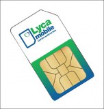 CARTE SIM CARTE PUCE LYCAMOBILE - NEUVE - SANS ABONNEMENT- RECHARGEABLE