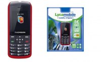 LycaMobile Libre Service Dual Sim Thomson 1035 Rouge