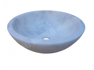 Marbre Blanc Vasque Modèle Bol