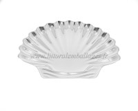 Plat de présentation en forme de Coquille ARGENT